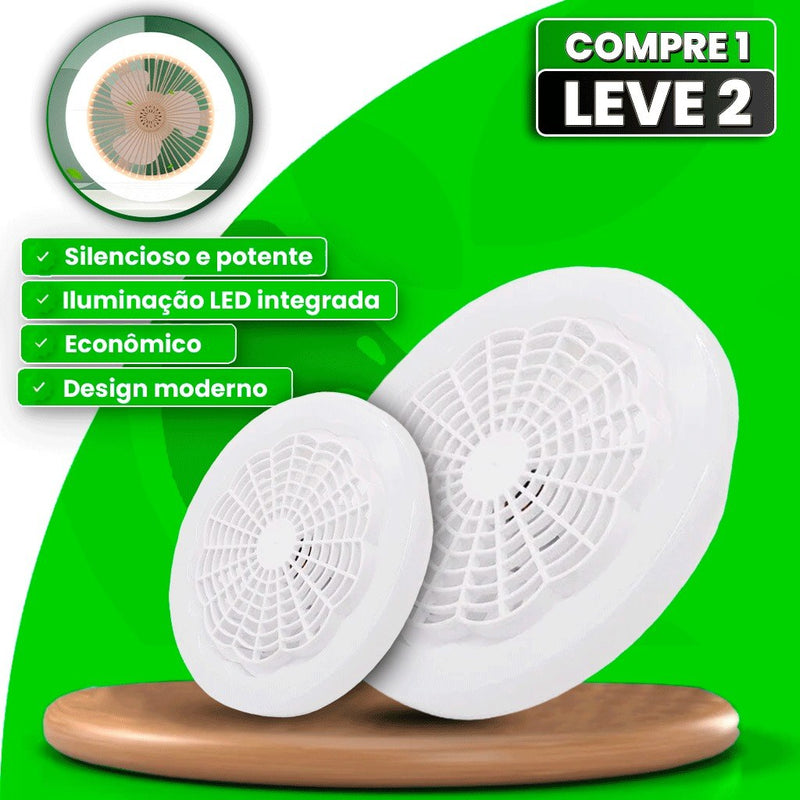 Ventilador de Teto com Luzes de LED Integradas de 36w