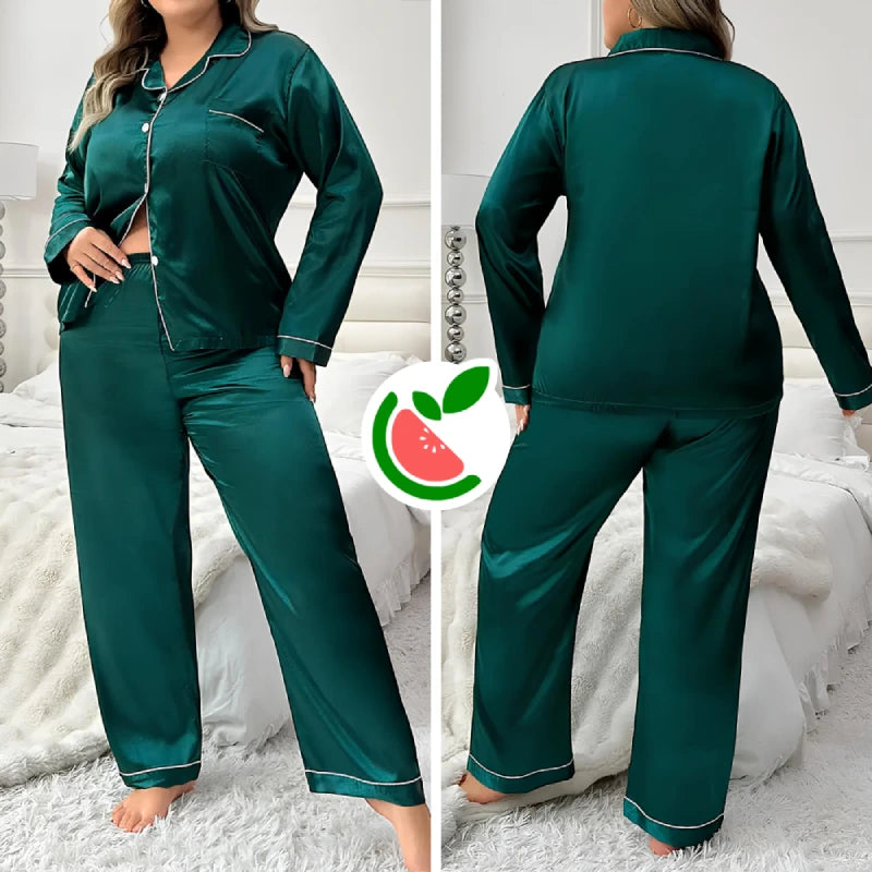 Conjunto de Pijama Aurora em Cetim