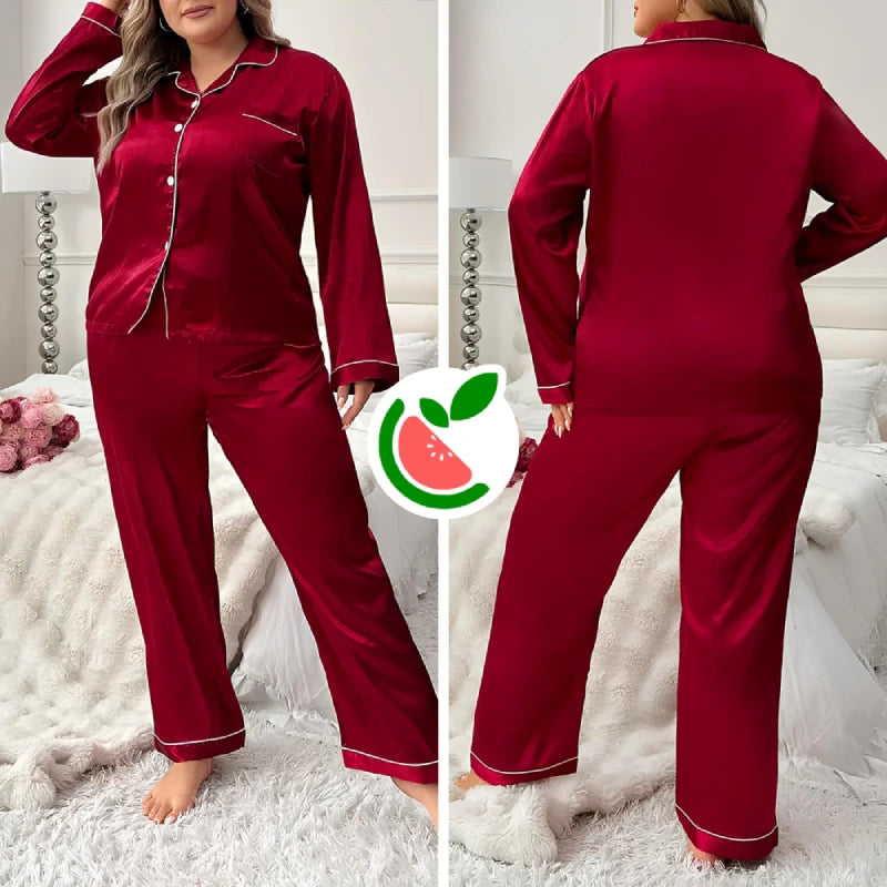 Conjunto de Pijama Aurora em Cetim