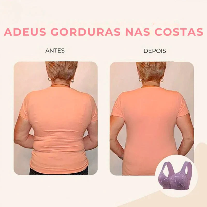 [COMPRE 1 LEVE 3] Sutiã Lady com Abotoamento Frontal em Colete + BRINDE Exclusivo