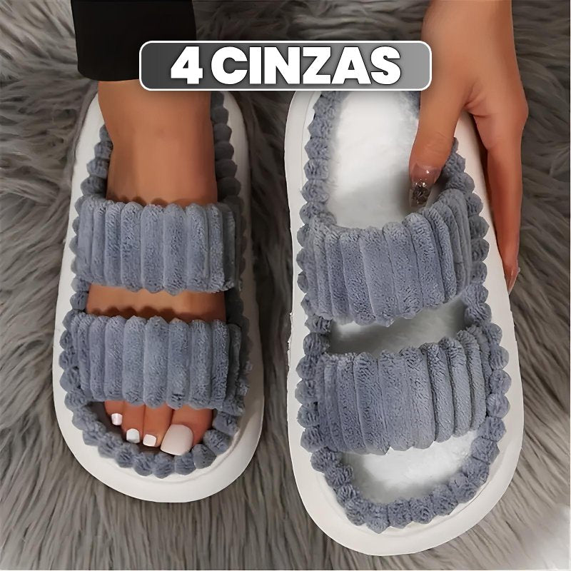 Chinelo Aveludado SoftCotton com Forro de Algodão