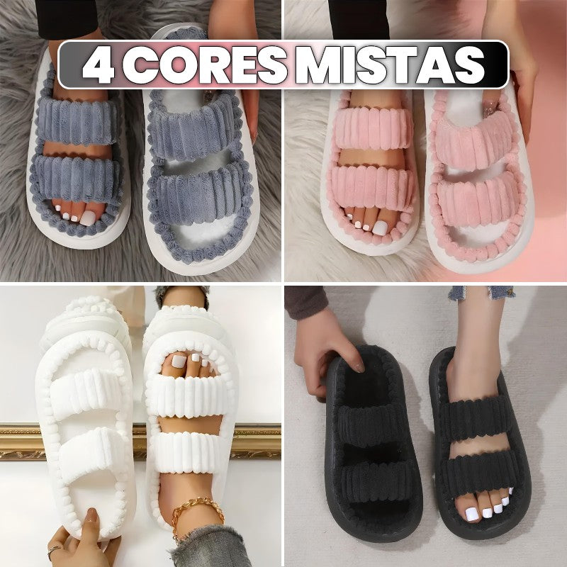 Chinelo Aveludado SoftCotton com Forro de Algodão