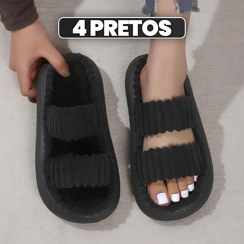 Chinelo Aveludado SoftCotton com Forro de Algodão