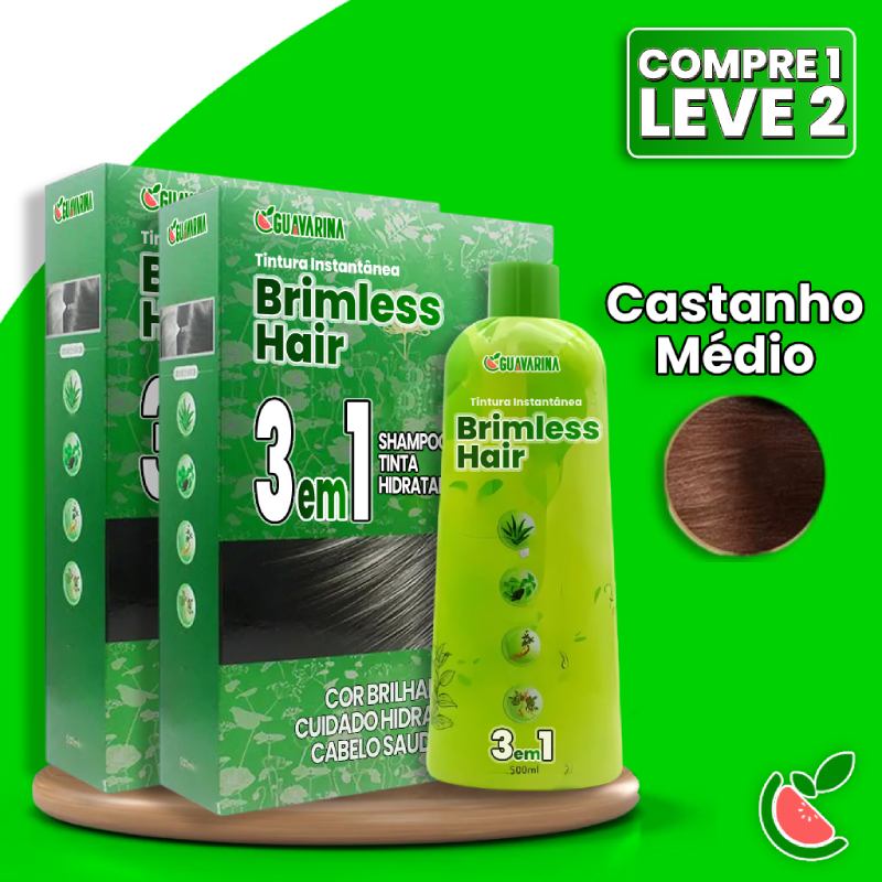 Shampoo Tonalizante Brimless Natural 3 em 1