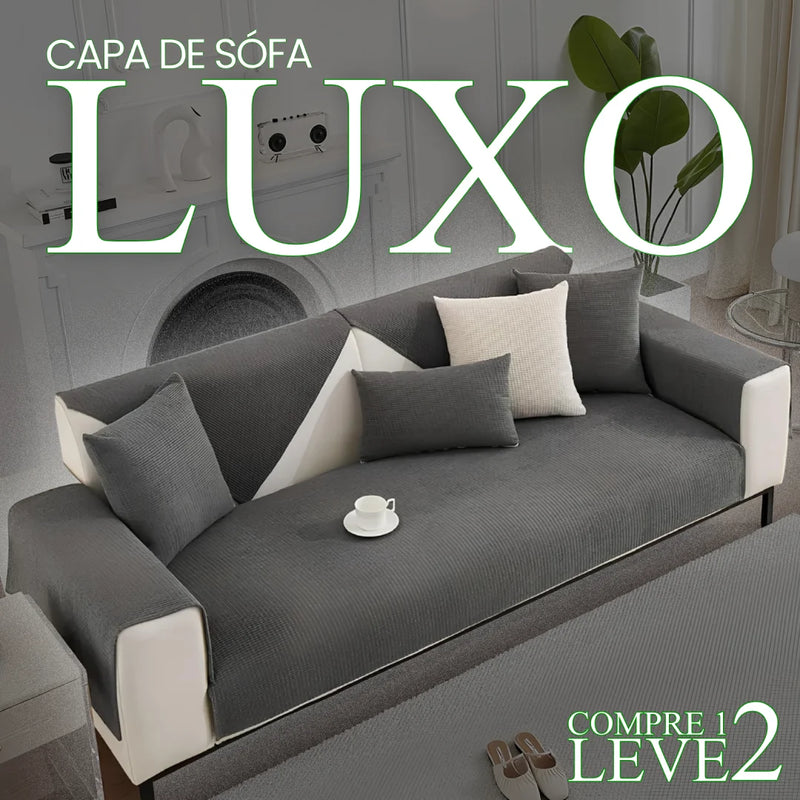 [PAGUE 1 LEVE 2] Capa de Sofá SoftSit (Eleve Sua Sala Para o Próximo Nível!) + BRINDE: 2 Fronhas