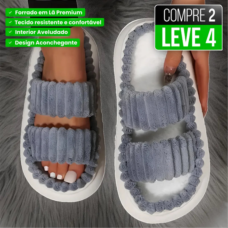 Chinelo Aveludado SoftCotton com Forro de Algodão