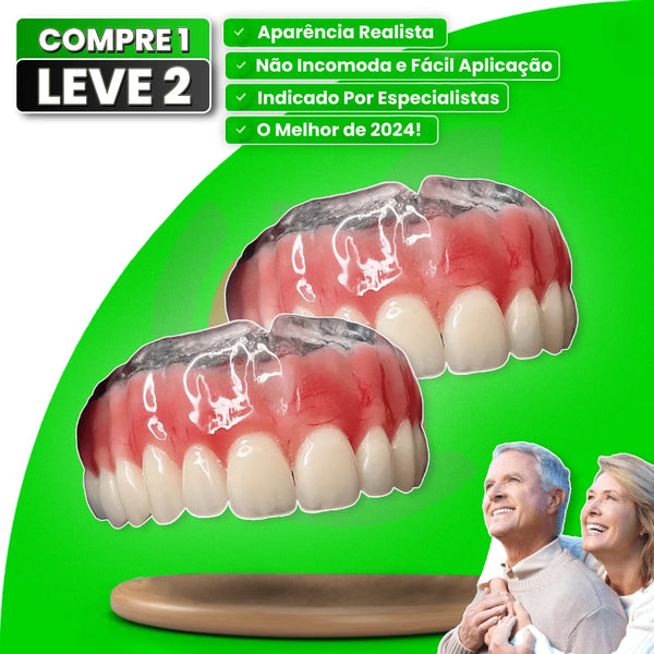 Dentadura de Silicone FIX Ajustável e Adaptativa