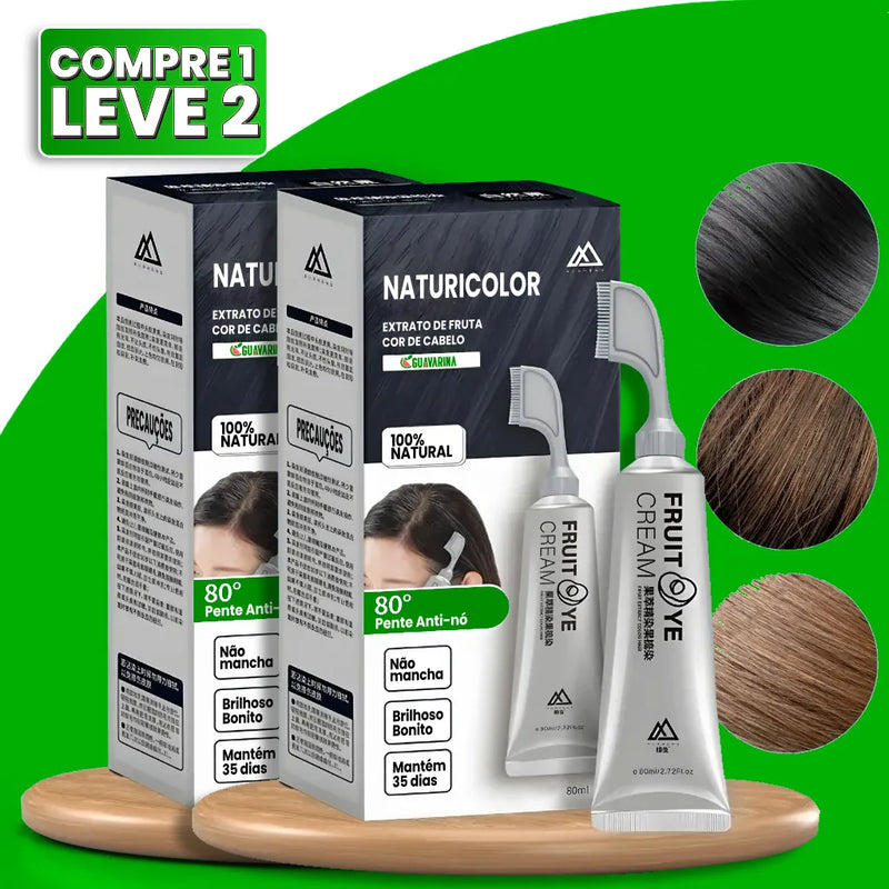 Tinta de Cabelo Vegetal Sem Amônia NaturiColor