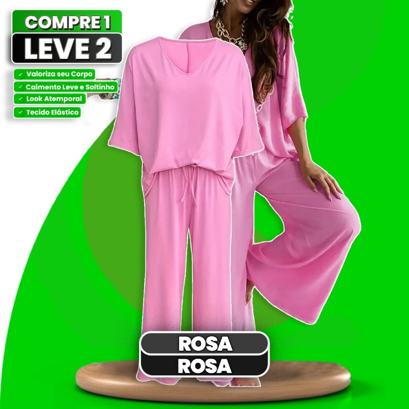 [Pague 1, Leve 2] Conjunto Feminino de Alfaiataria Bella (Fresquinha e Super Elegante!)