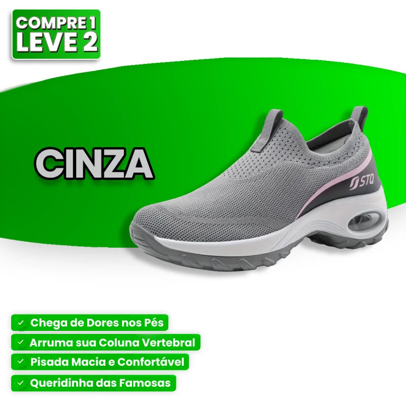 Tênis Feminino Ortopédico ComfortFlex Anti-Impacto e Super Macio