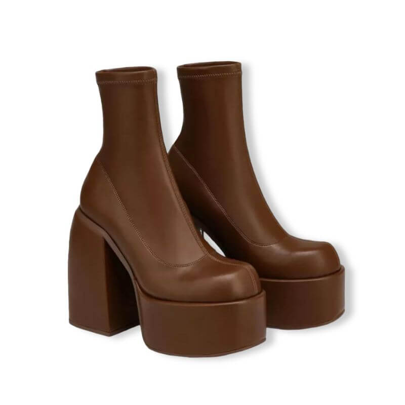 Ankle Boots® - Bota Plataforma Estilo Gótica - Guavarina