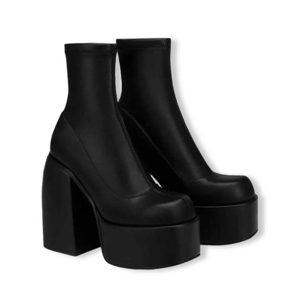 Ankle Boots® - Bota Plataforma Estilo Gótica - Guavarina
